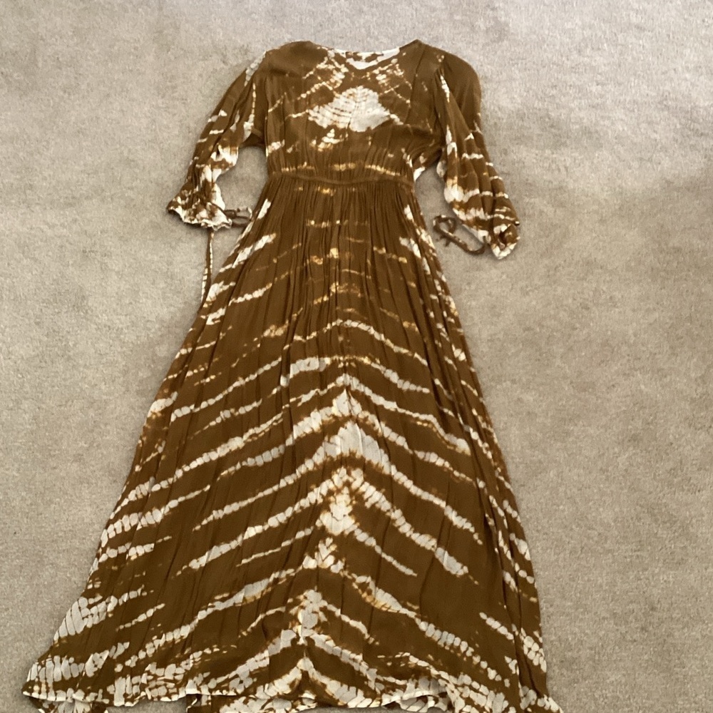 Chic Long Sleeve Tie-Dye Dress small - Picture 5 of 6